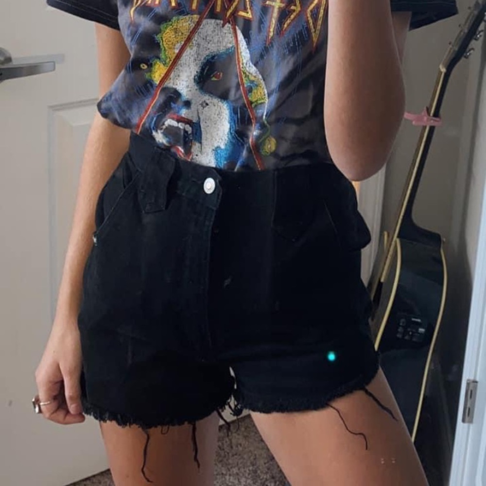 Vintage Rocky Mountain Jeans Black Cut-Off Shorts